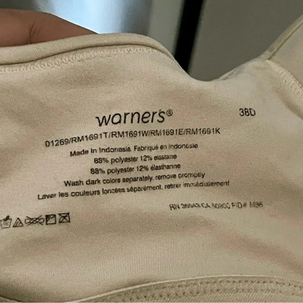 Warner’s Light Pink Bra 38D - Picture 4 of 4